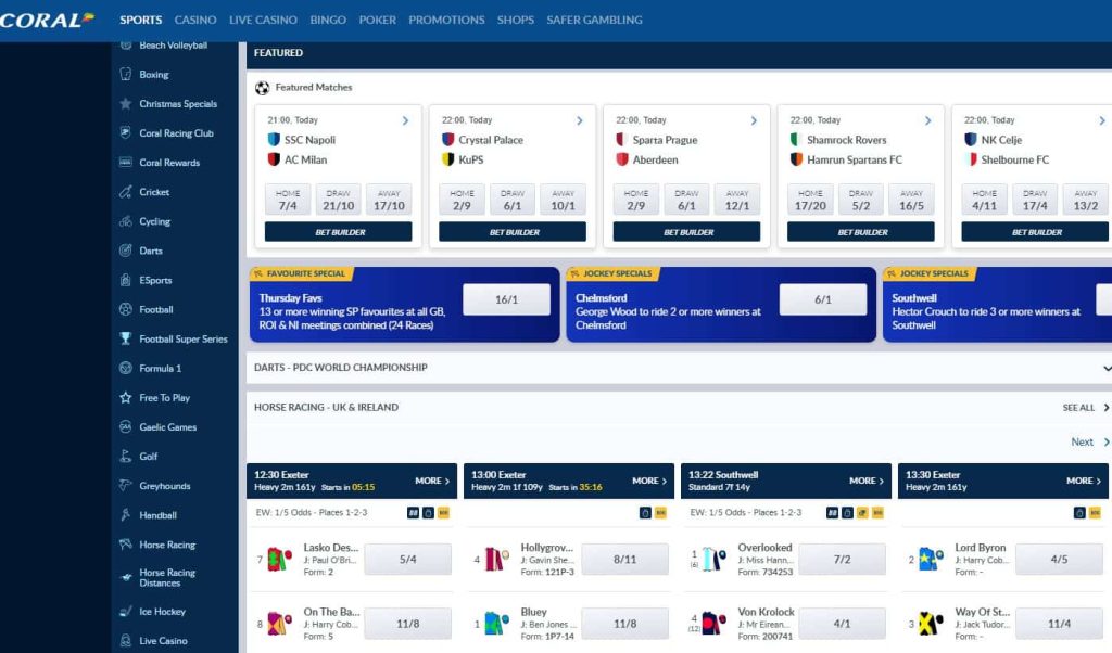 coral sports betting site